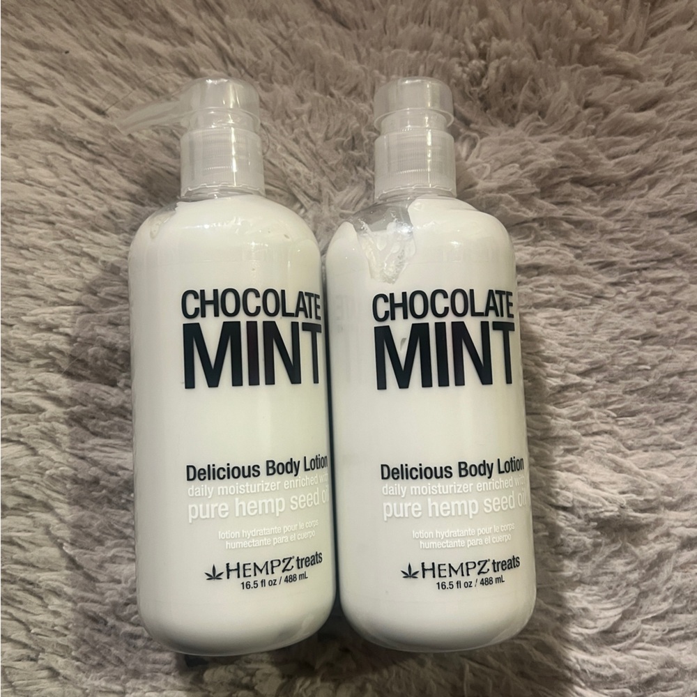2X Hempz Treats CHOCOLATE MINT Body Lotion 16.5 Oz NEW Sealed
